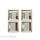 GobekUsa Golden Border Square Mirror Wall Decor Combination