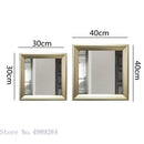 GobekUsa Golden Border Square Mirror Wall Decor Combination