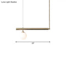 GobekUsa Golden Glass Shade Hanging Lamp: Post Modern Bubble Chandelier for Dining Room