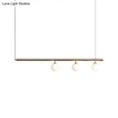GobekUsa Golden Glass Shade Hanging Lamp: Post Modern Bubble Chandelier for Dining Room