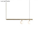 GobekUsa Golden Glass Shade Hanging Lamp: Post Modern Bubble Chandelier for Dining Room