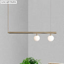 GobekUsa Golden Glass Shade Hanging Lamp: Post Modern Bubble Chandelier for Dining Room