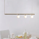 GobekUsa Golden Glass Shade Hanging Lamp: Post Modern Bubble Chandelier for Dining Room