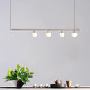 GobekUsa Golden Glass Shade Hanging Lamp: Post Modern Bubble Chandelier for Dining Room