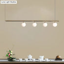 GobekUsa Golden Glass Shade Hanging Lamp: Post Modern Bubble Chandelier for Dining Room