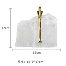 GobekUsa Golden Man Crystal Mountain Sculpture Home Decor Handcraft