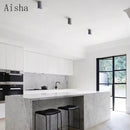 GobekUsa Cement LED Round Downlight: Minimalist Ceiling Spotlight for Living Room and Aisle