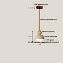 GobekUsa Glass Ball Pendant Light - Adjustable Wire, LED, Yellow Travertine White, Dining Room