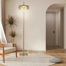 GobekUsa Gray Glass Floor Lamp: Italian Design Minimalist Standing Lighting for Living Room