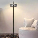 GobekUsa Gray Glass Floor Lamp: Italian Design Minimalist Standing Lighting for Living Room