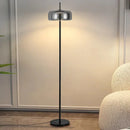 GobekUsa Gray Glass Floor Lamp: Italian Design Minimalist Standing Lighting for Living Room