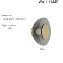 GobekUsa Gray Glass Floor Lamp: Italian Design Minimalist Standing Lighting for Living Room