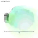 GobekUsa Spherical Glass Sconce Light - Minimalist Wall Mounted Lighting for Balcony - 1 Bulb, White, 10"/11.5"/13" Wide