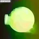 GobekUsa Spherical Glass Sconce Light - Minimalist Wall Mounted Lighting for Balcony - 1 Bulb, White, 10"/11.5"/13" Wide