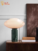 GobekUsa Green Marble LED Table Lamp Nordic Minimalist Design