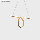 GobekUsa Minimalist Grey LED Pendant Light with Metal Shade for Dining Room Island in Warm/White Light