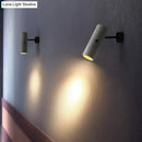 GobekUsa Minimalistic Grey LED Wall Spotlight with Cylindrical Shade