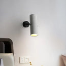 GobekUsa Minimalistic Grey LED Wall Spotlight with Cylindrical Shade