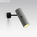 GobekUsa Minimalistic Grey LED Wall Spotlight with Cylindrical Shade