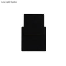 GobekUsa Minimalist Iron Movable Shade Square Wall Lamp - Black/White LED Sconce Lighting in Warm/White Light