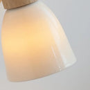 GobekUsa Iron Wood LED Wall Light Fixture Rotate Bedside Lamp Aplique Pared