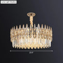 GobekUsa Minimalist K9 Crystal Drum Pendant Light for Living Room Chandelier