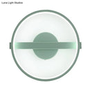 GobekUsa Minimalist LED Acrylic Wall Lamp in Green - White/Warm Light, 12.5"/16.5" Dia