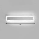 GobekUsa Minimalist LED Bar Vanity Light for Bathroom - White Acrylic Wall Mount