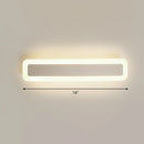 GobekUsa Minimalist LED Bar Vanity Light for Bathroom - White Acrylic Wall Mount