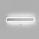 GobekUsa Minimalist LED Bar Vanity Light for Bathroom - White Acrylic Wall Mount