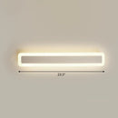 GobekUsa Minimalist LED Bar Vanity Light for Bathroom - White Acrylic Wall Mount