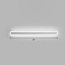 GobekUsa Minimalist LED Bar Vanity Light for Bathroom - White Acrylic Wall Mount