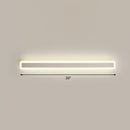 GobekUsa Minimalist LED Bar Vanity Light for Bathroom - White Acrylic Wall Mount