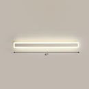 GobekUsa Minimalist LED Bar Vanity Light for Bathroom - White Acrylic Wall Mount