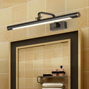 GobekUsa Minimalist LED Metallic Wall Light for Bathroom Vanity Mirror - Black Tubular Design