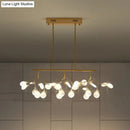 GobekUsa Minimalist LED Ceiling Light: Acrylic Firefly Island Fixture for Dining Room