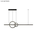 GobekUsa Minimalist LED Ceiling Light for Kitchen Island - Linear and Ring Design