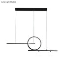 GobekUsa Minimalist LED Island Ceiling Light with Globe Acrylic Shade for Dining Room and Kitchen