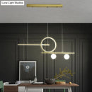 GobekUsa Minimalist LED Island Ceiling Light with Globe Acrylic Shade for Dining Room and Kitchen