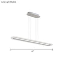 GobekUsa Minimalist LED Island Light Fixture - Acrylic Oblong Design