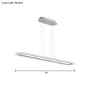 GobekUsa Minimalist LED Island Light Fixture - Acrylic Oblong Design