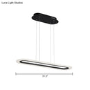 GobekUsa Minimalist LED Island Light Fixture - Acrylic Oblong Design