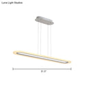 GobekUsa Minimalist LED Island Light Fixture - Acrylic Oblong Design