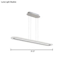 GobekUsa Minimalist LED Island Light Fixture - Acrylic Oblong Design