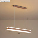 GobekUsa Minimalist LED Island Pendant - Linear Acrylic Hanging Light for Dining Room
