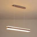GobekUsa Minimalist LED Island Pendant - Linear Acrylic Hanging Light for Dining Room