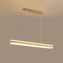 GobekUsa Minimalist LED Island Pendant - Linear Acrylic Hanging Light for Dining Room
