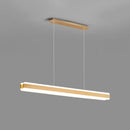 GobekUsa Minimalist LED Island Pendant - Linear Acrylic Hanging Light for Dining Room