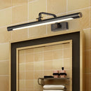 GobekUsa Minimalist LED Metallic Wall Light for Bathroom Vanity Mirror - Black Tubular Design