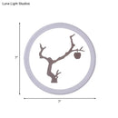 GobekUsa Minimalist LED Mural Wall Lamp in Acrylic, White, and Coffee Tones